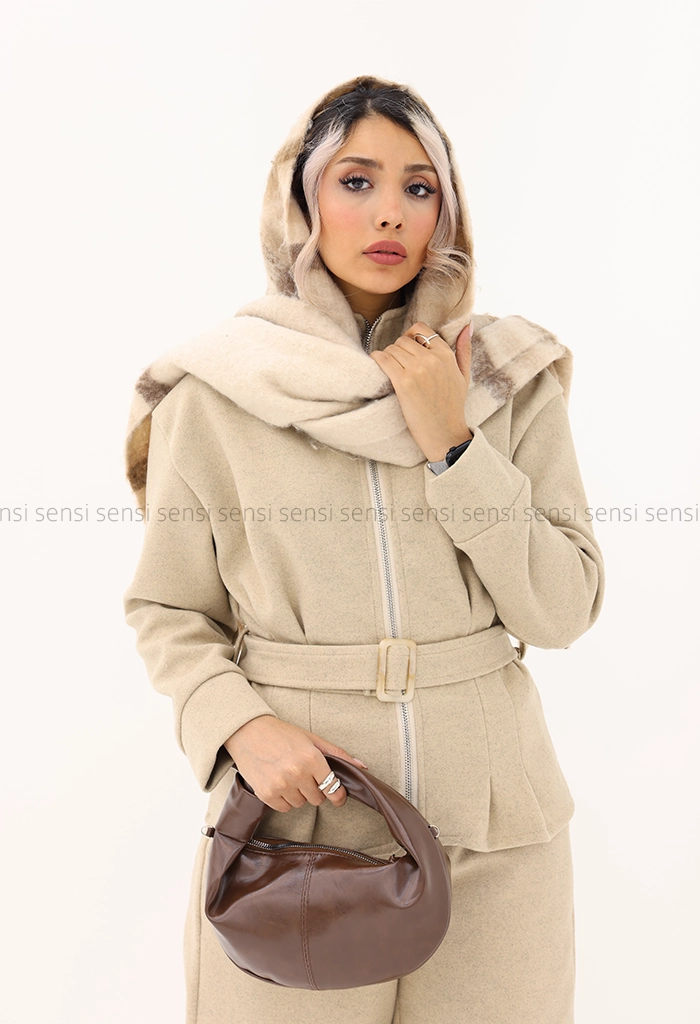 کت فوتر جلو زیپ پیله کد1004479